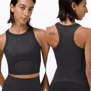 Lululemon Blissful Bend Tank Top Size 8 Black